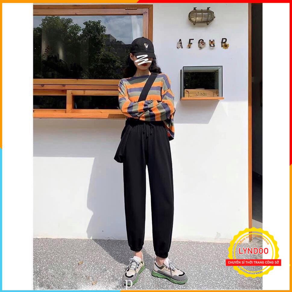Quần jogger bo gấu unisex cá tính - Quần jogger bo gấu form dáng đẹp cực xinh