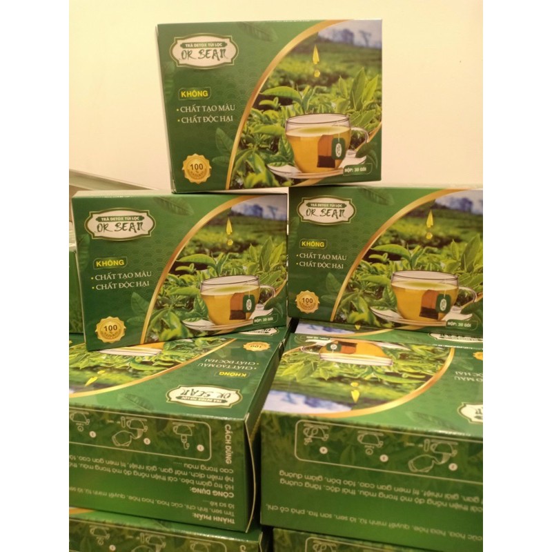 Trà thanh lọc hỗ trợ giảm cân Dr.Bean- Hộp 30 túi lọc