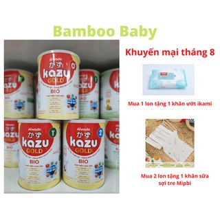 Sữa kazu gold bio đủ số 0+ 1+ 2+ 810g