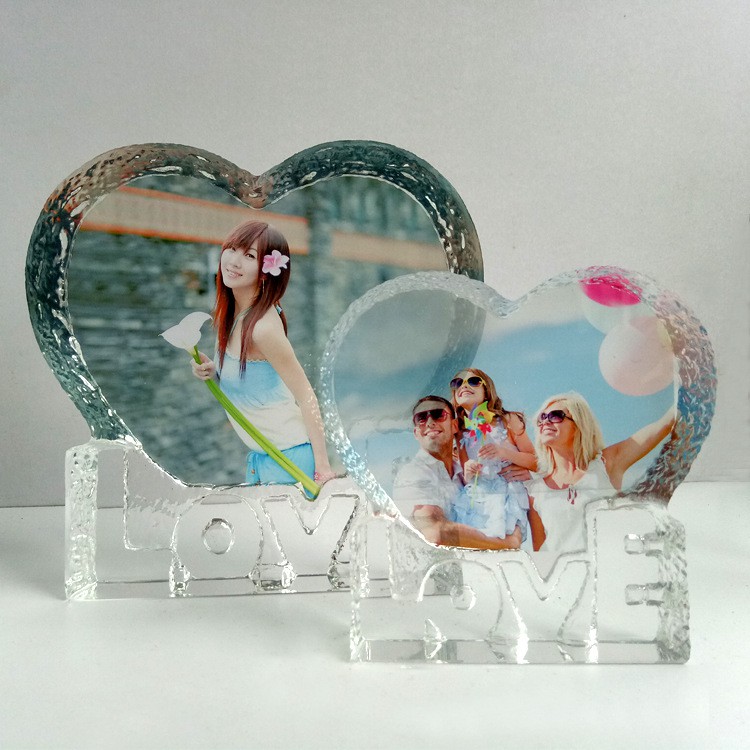 Pha lê tim Love in hình theo yêu cầu