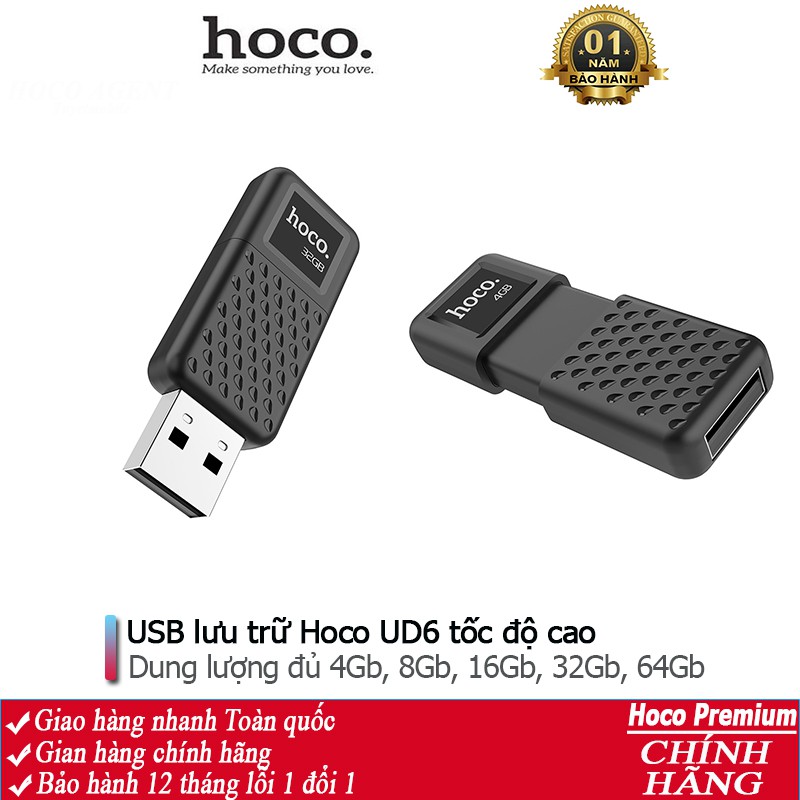 USB lưu trữ Hoco UD6 đủ dung lượng 4Gb, 8Gb, 16Gb, 32Gb, 64Gb truyền dữ liệu cực nhanh - Chính hãng | BigBuy360 - bigbuy360.vn