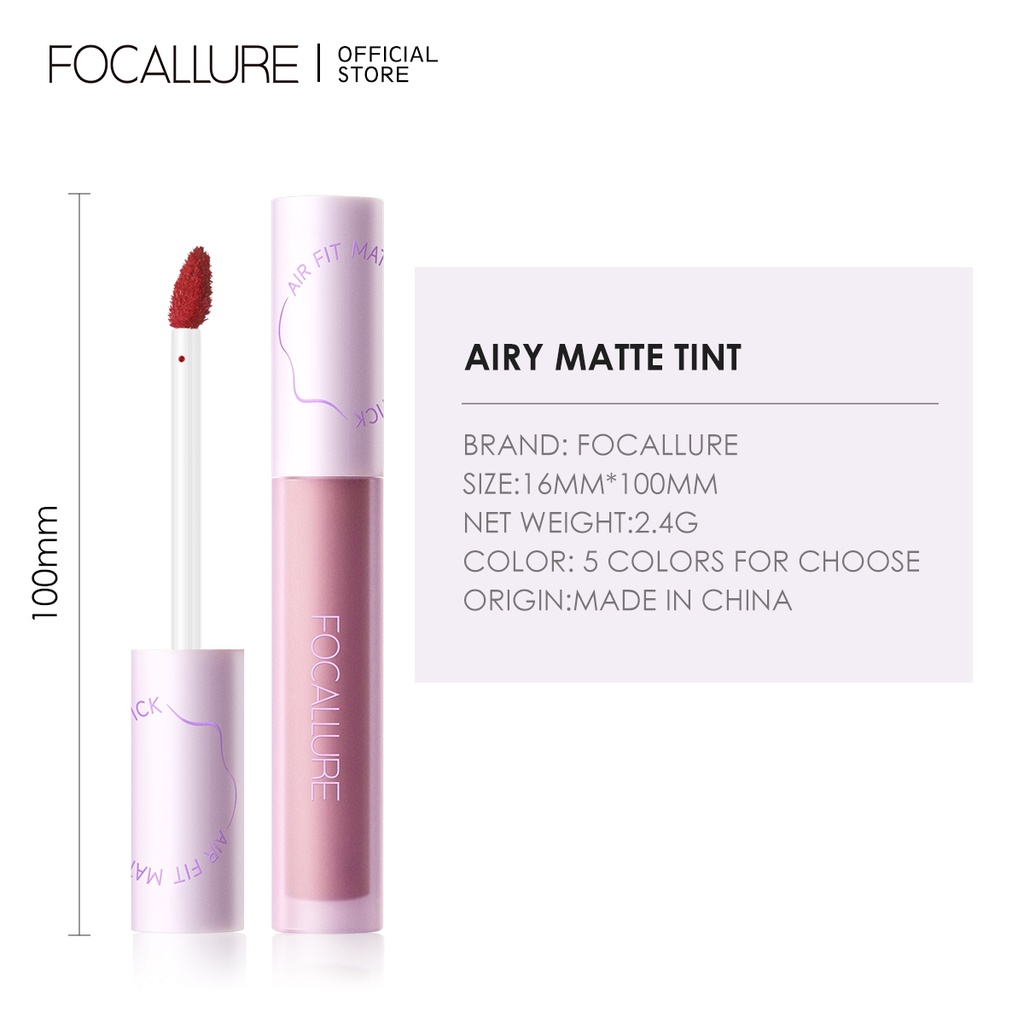 FOCALLURE Son tint lì chống thấm nước lâu trôi 2.4g