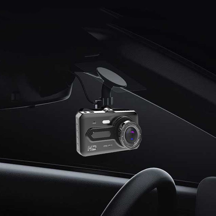 Camera hành trình trên ô tô màn hình cảm ứng - kèm càm lùi sau xe + thẻ nhớ 32G