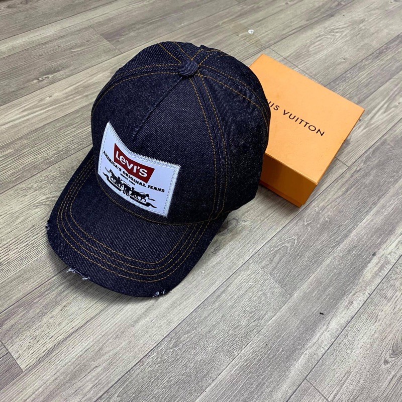 Mũ Nón Thời Trang Nam Nữ Levis Chất Bò Cao Cấp ❤️freeship❤️ Vải Bò Dày, Quai Kim Loại Độ Bền Cao