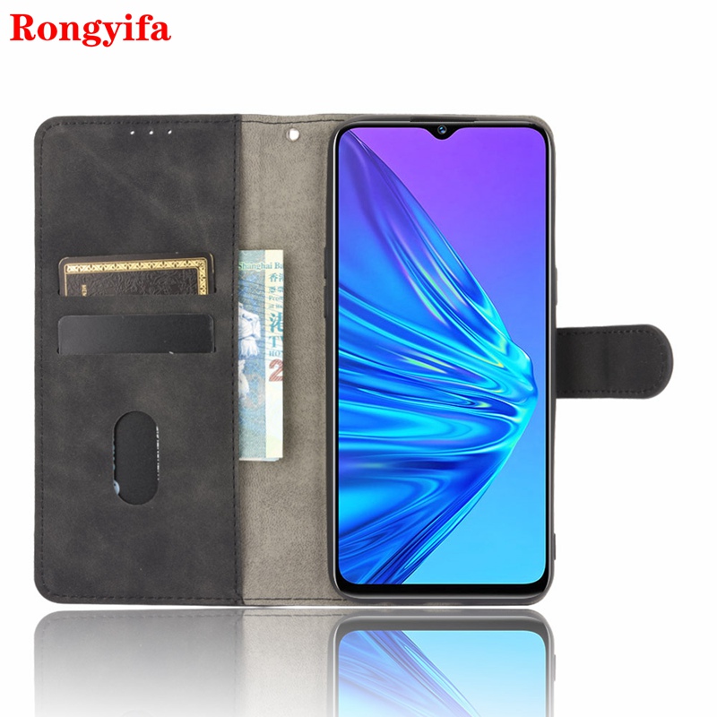 Ốp điện thoại da nắp gập đựng thẻ tiện lợi cho Oppo Realme 6i 5s 5i C3 6 5 Pro Q Xt X2 Pro