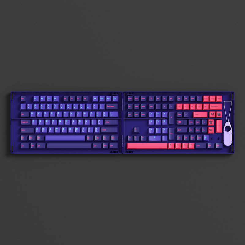 [Mã 254ELSALE giảm 7% đơn 300K] Bộ AKKO Keycap set – NEON (PBT Double-Shot/ASA profile/158 nút)