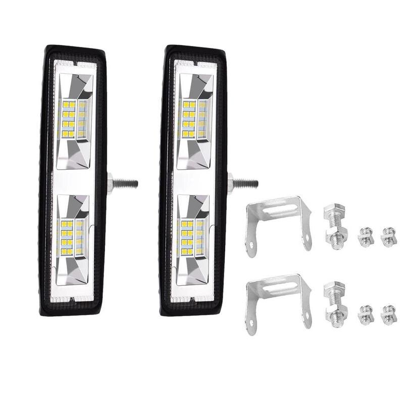 Đèn Trợ Sáng Cho Ô Tô Xe Máy Chống Nước Ánh Sáng Trắng 16SMD 48W