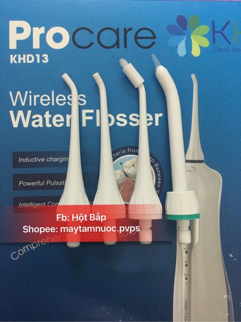 [Mẫu mới + quà tặng] Máy tăm nước không dây Procare KHD13