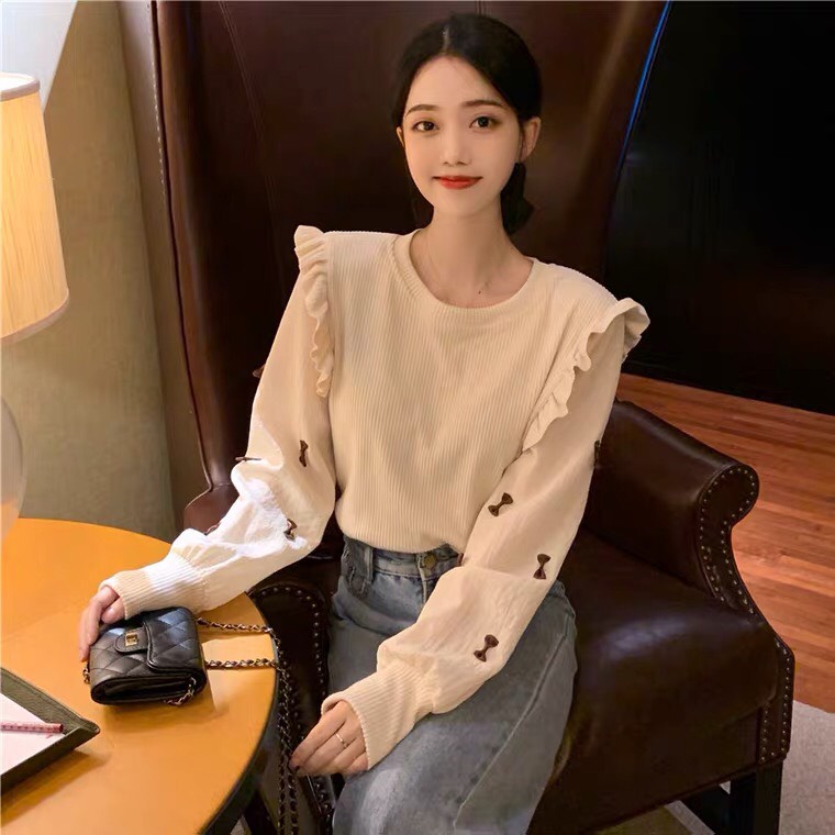 [ORDER TAOBAO] Áo Len Tay Bèo Kiểu Dáng Xinh Xắn | BigBuy360 - bigbuy360.vn