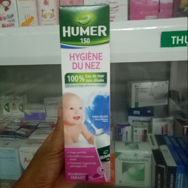 Dung Dịch Xịt Vệ Sinh Mũi HUMER 150 . 150ml