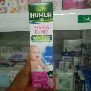 Dung Dịch Xịt Vệ Sinh Mũi HUMER 150 . 150ml