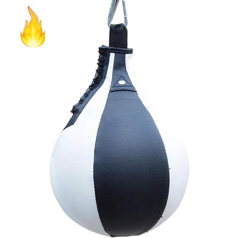 Bóng tập tốc độ đấm bốc tốc độ bằng PU kèm dây đeo hình quả lê