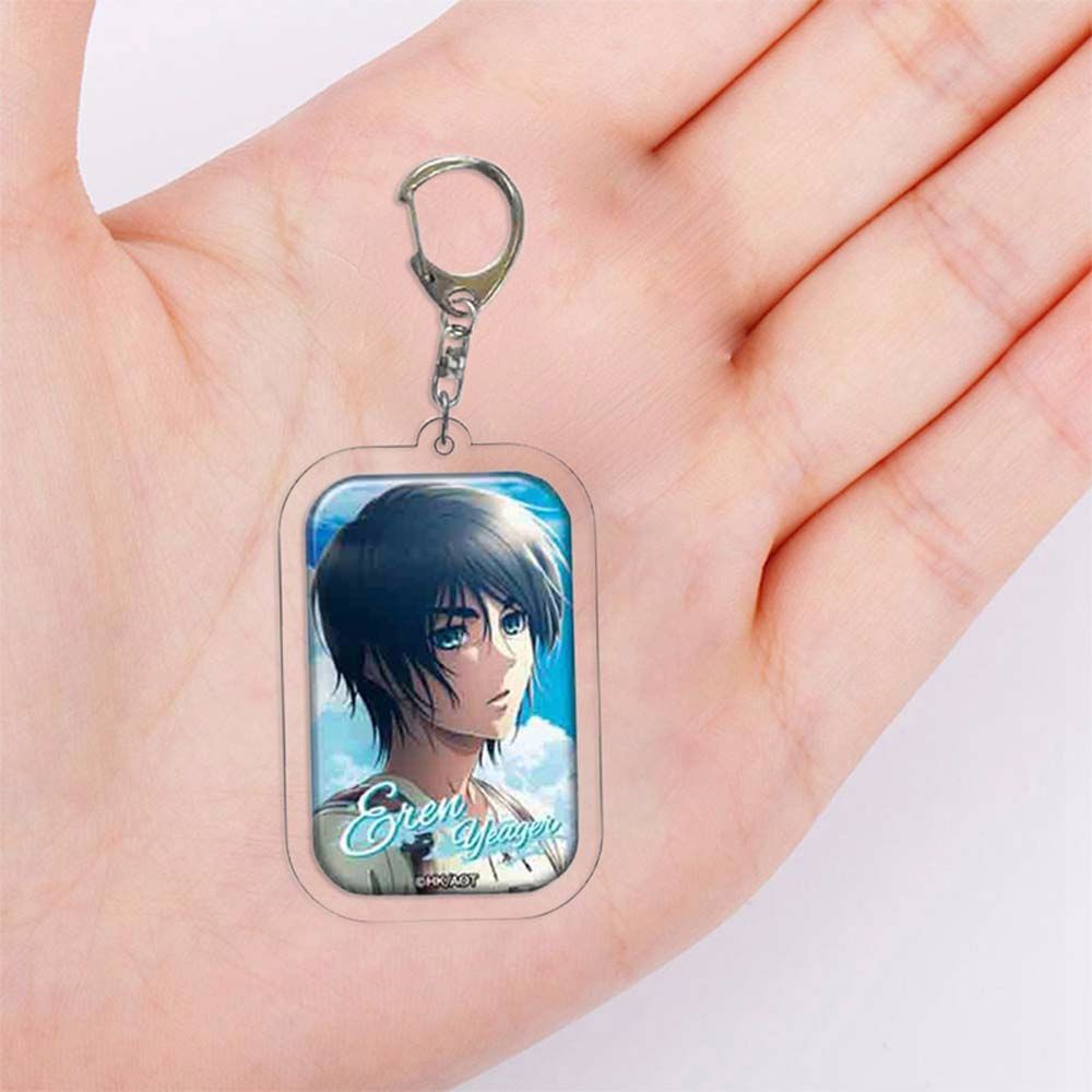 Móc Chìa Khóa Hình Levi Ackerman Eren Jaeger Trong Attack On Titan Giá Đỡ