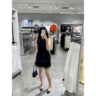 Quần váy dập ly lưới [ảnh thật]