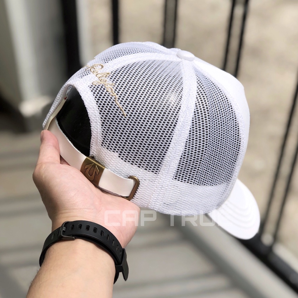 Nón Kết Ông Địa TRUE - Mũ Lưỡi Trai Địa Vuông Phối Lưới Cho Người Chơi Hệ Đẳng Cấp