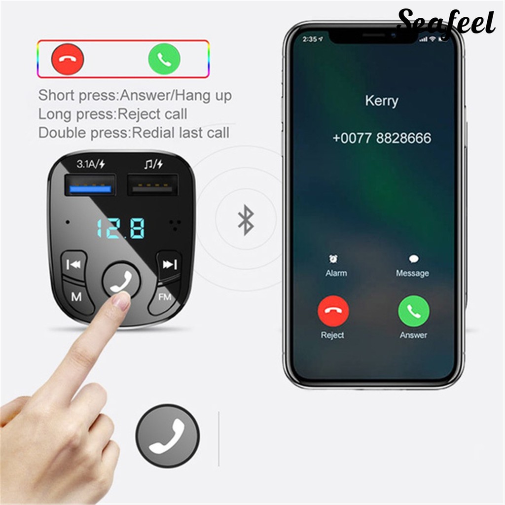 Máy Nghe Nhạc Mp3 Bluetooth 5.0 Cho Xe Hơi