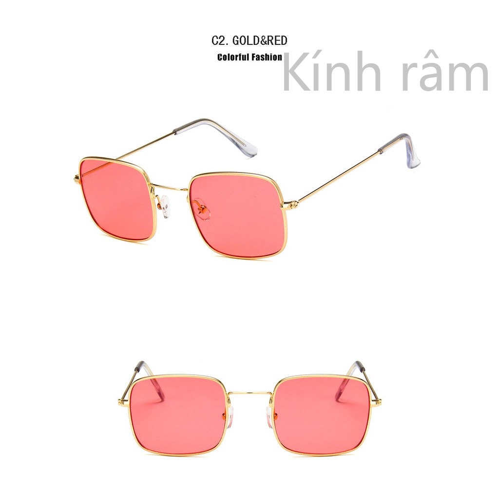 Kính mát hình vuông cao cấp thời trang cho nữ