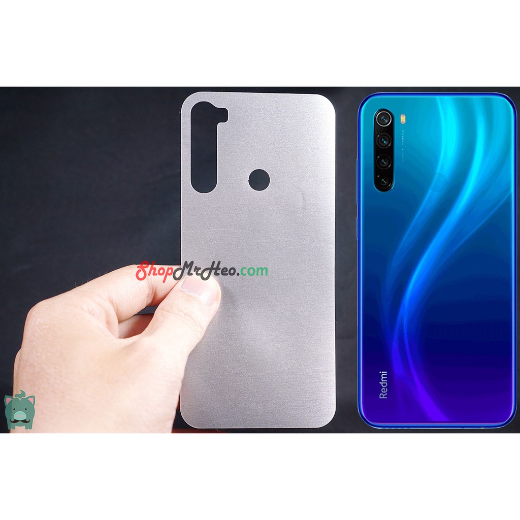 Skin Dán Mặt Sau Lưng Vân Nhôm Xiaomi Redmi 8 - Redmi Note 8 - Note 8 Pro