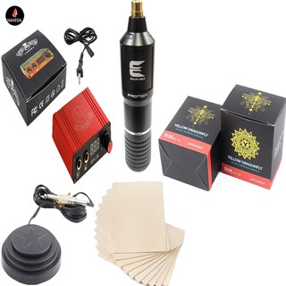 Bộ máy xăm Pen Proton đầy đủ phụ kiện - tặng 1 tuýp tê