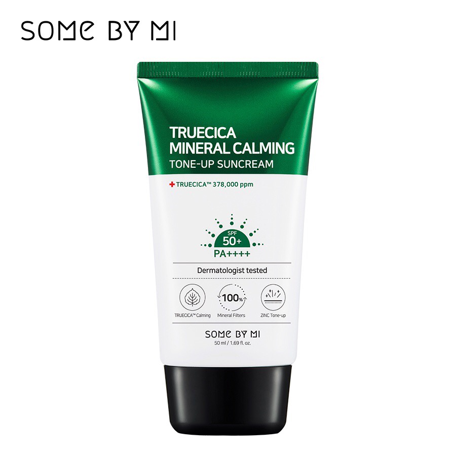 [Mẫu Mới] Kem Chống Nắng Some By Mi Truecica Mineral Calming Tone Up Suncream 50ml Nhập Khẩu