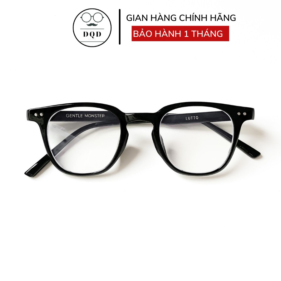 Gọng kính cận GM Lutto mắt vuông- gọng khắc chữ hàng cao cấp DQD STORE