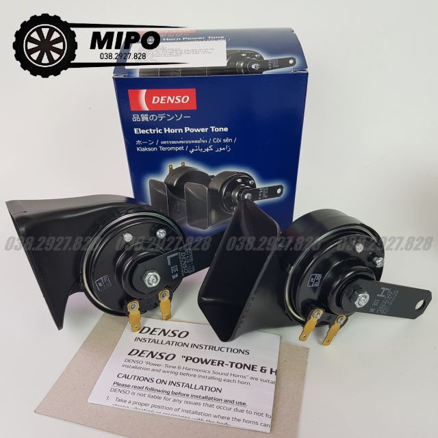 Còi, Kèn Denso 12V, sử dụng cho các dòng xe ô tô du lịch, i10, Morning, Vios, Innova, Fortuner,Rio