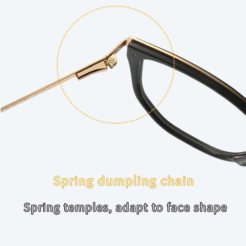 JIUERBA Mắt Kính Chống Bức Xạ TR90 Thiết Kế Phong Cách Phương Tây Dành Cho Cả Nam Và Nữ 2084