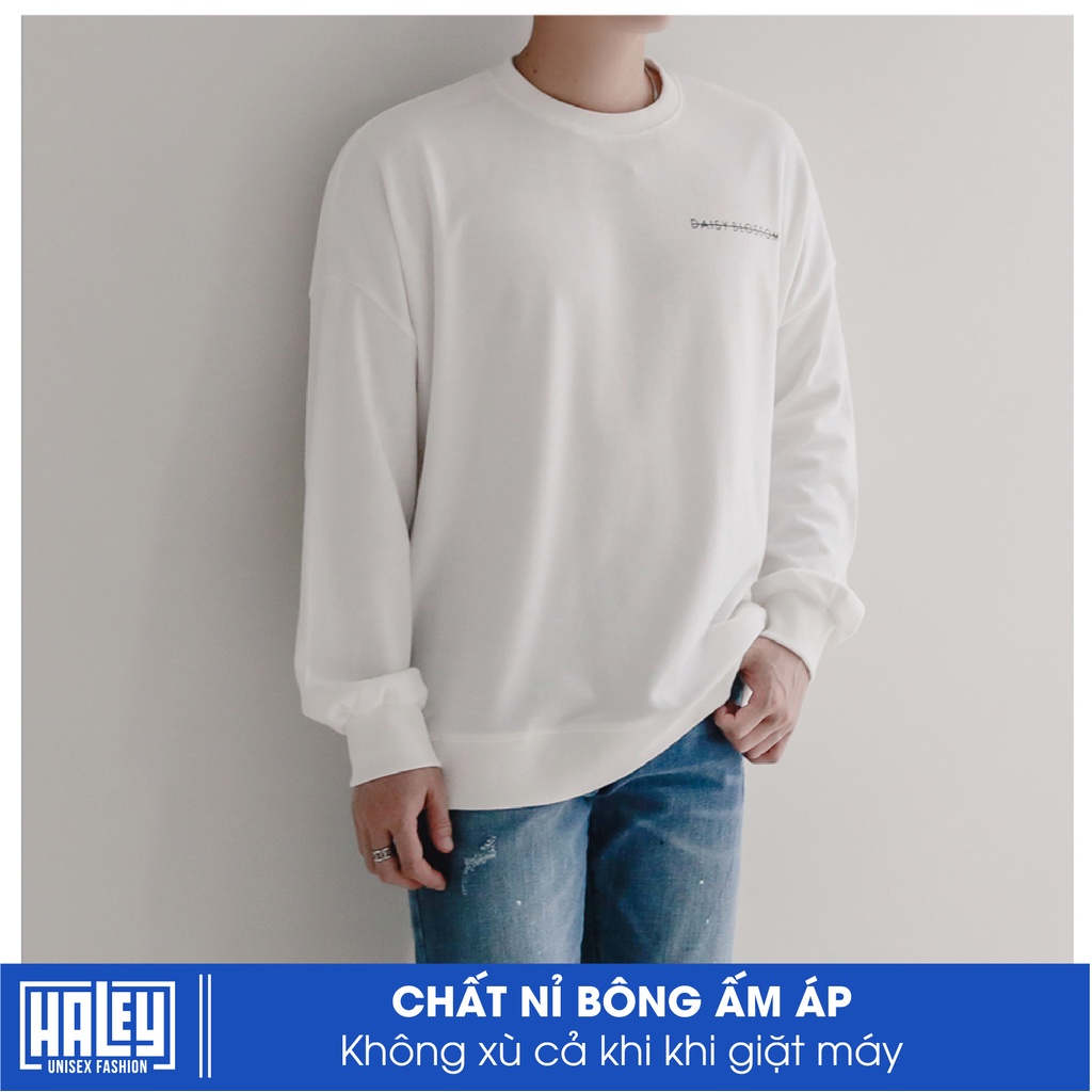 Áo Sweater Nam Nữ Hoa Cúc HALEY Unisex phong cách Hàn Quốc mã HD11 Chất nỉ đẹp ấm áp