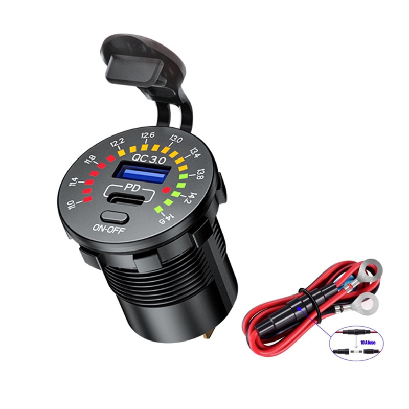 Củ Sạc Nhanh USB 3.0 Có Công Tắc ON/Off Nhiều Màu Sắc | BigBuy360 - bigbuy360.vn