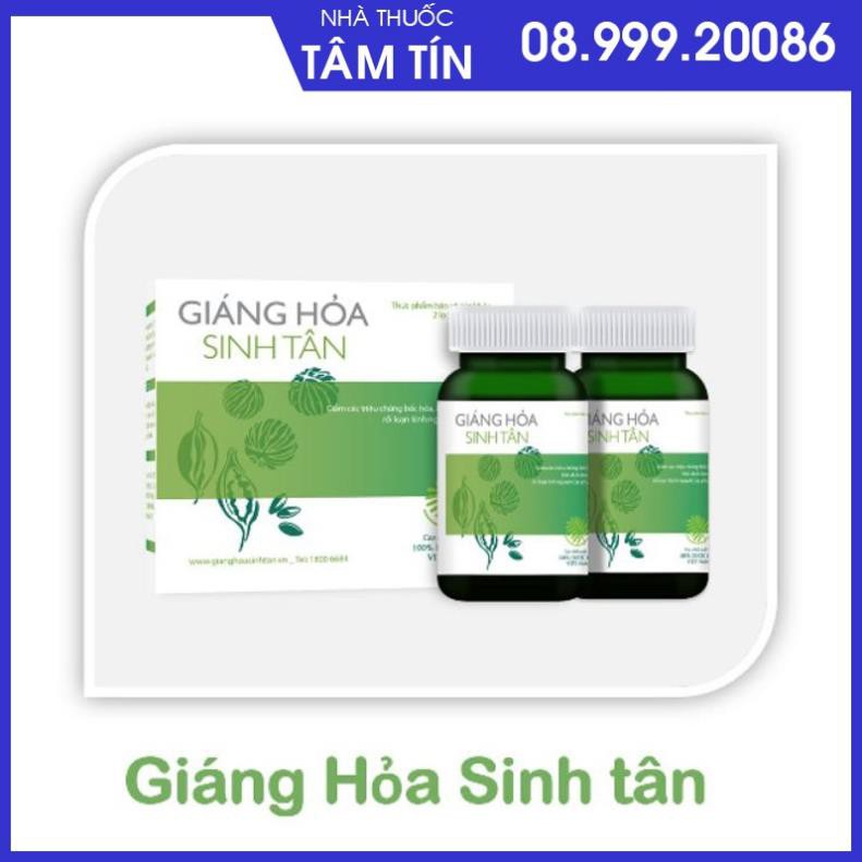 GIÁNG HỎA SINH TÂN (80 viên) - Giảm các triệu chứng bốc hỏa, khô dịch âm đạo, rối loạn kinh nguyệt của phụ nữ.