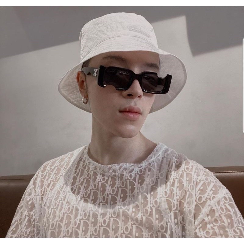 Kính Off White mắt khuyết cực ngầu, kính thời trang cá tính, dáng unisex cho nam nữ
