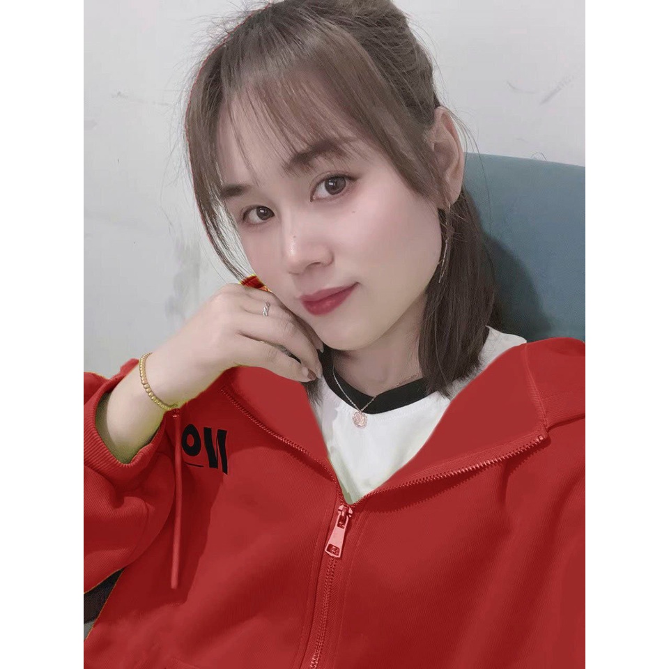 ÁO KHOÁC NỈ DÂY KÉO FORM RỘNG, NÓN 2 LỚP FROM 65 KG