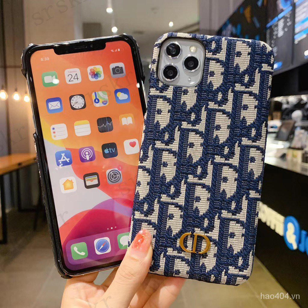 Bao Da Điện Thoại Họa Tiết Thêu Cho iphone 15 14 13 12 11 pro max xs xr x 6 7 8 plus se3 Ốp