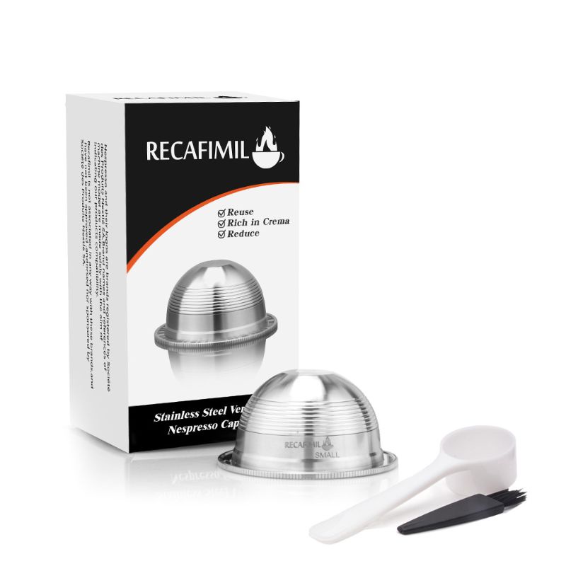 Cốc Lọc Cà Phê Bằng Thép Không Gỉ Có Thể Đổ Đầy Chính Hãng