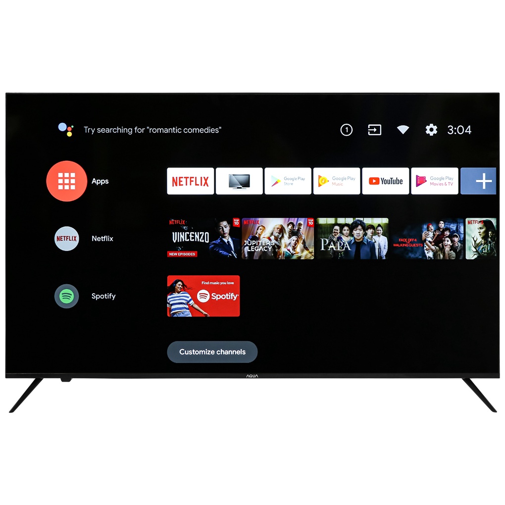 Android Tivi AQUA 4K 58 inch LE58AQT6600UG 2021 - Showroom Tivi TPHCM