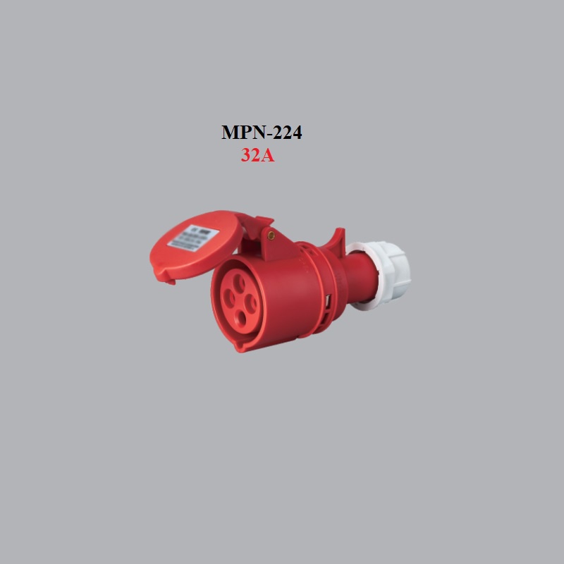 Phích cắm công nghiệp MPE 1 pha, 3 pha đủ loại: 16A và 32A