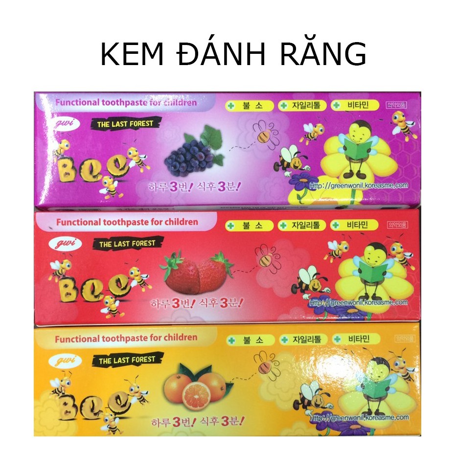 Kem Đánh Răng Trẻ Em Hương Trái Cây Bee Kid Toothpaste 90gr