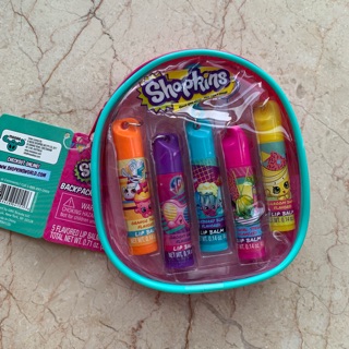 Set son dưỡng Shopkins hàng Mỹ gồm 5 cây