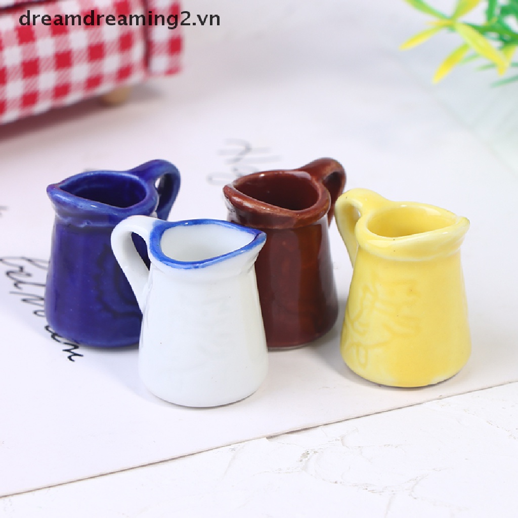 Bình đựng dầu gia vị bằng gốm sứ tỉ lệ 1:12 cho búp bê