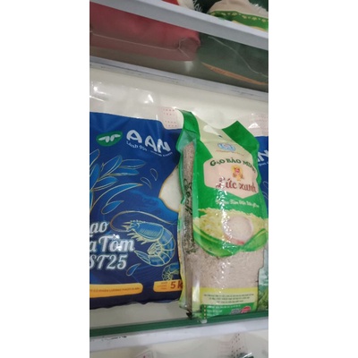 Com bo 4 Túi Gạo St25 Lúa Tôm A An tặng 2 kg Gạo Lứt (lức) xanh Hữu Cơ .