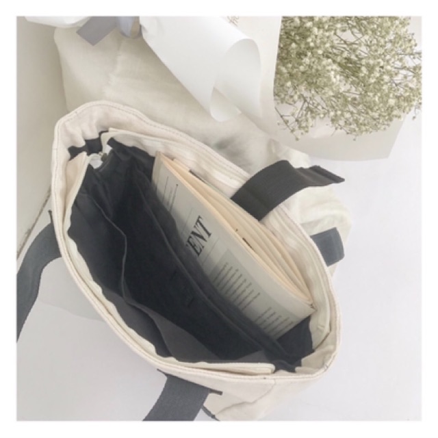 Túi vải đi học và đi làm văn phòng - Buzzi tote - May’s Tote Bag