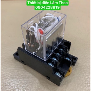 Relay omron 220vac/24vdc/12vdc- 14 chân to, rơ le trung gian 14 chân to