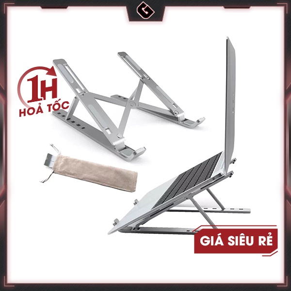 Giá Đỡ Laptop - MacBook - IPad Nhôm Có Điều Chỉnh Độ Cao