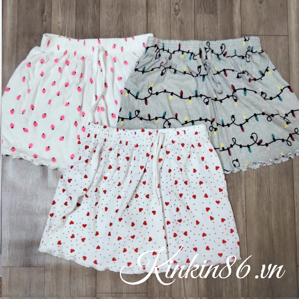 Quần đùi nữ, quần ngủ nữ nhún viền nhiều màu | BigBuy360 - bigbuy360.vn