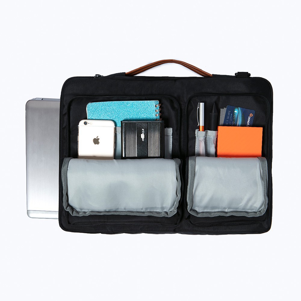 DA BÒ THẬT Túi chống sốc Laptop/ Macbook Canvas chính hãng GK Store cao cấp từ 14inch - 15.6inch RBUCBG 001