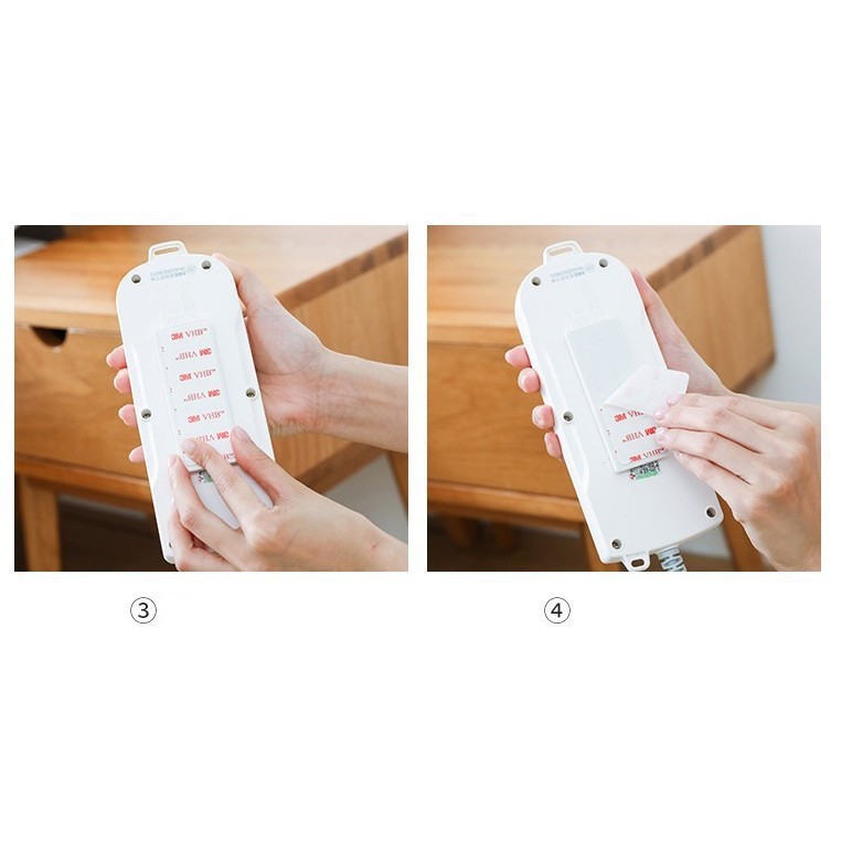 Miếng Dán Cố Định Ổ Cắm Điện, Điều Khiển, Cục Wifi Treo Tường Tiện Dụng 88062 SHIPNHANH88