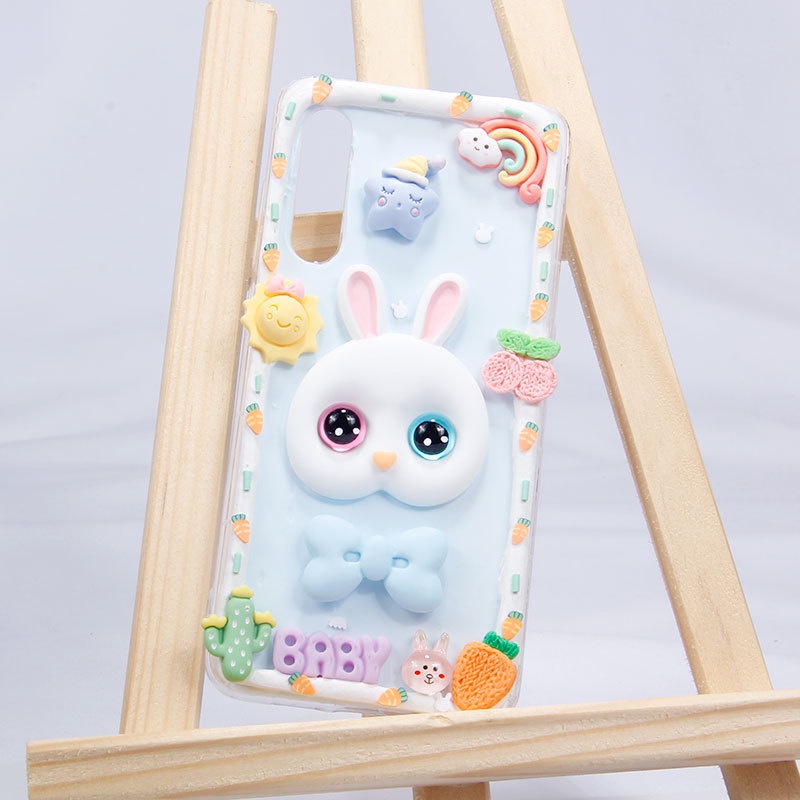 Mô Hình Mặt Thỏ Khổng Lồ Trang Trí / Ốp Điện Thoại / Thủ Công DIY Handmade