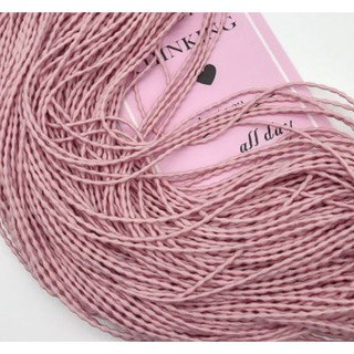 (p140-2) bó 5-10 met dây thun mềm 2.5mm làm dây cột tóc (kiểu hạt lúa)