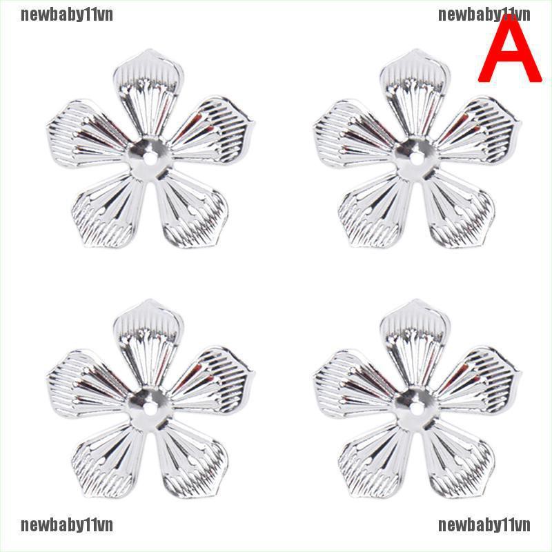 Bộ 100 Phụ Kiện Hoa Nối Bằng Kim Loại Dùng Làm Trang Sức DIY