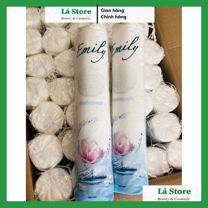 Chính hãng - Bông Tẩy Trang Emily Hàng Nhập Khẩu Đức, Chất Liệu Cotton Mềm Mịn 120 Miếng